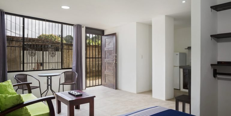 Multiunit Apartment Building in Town - San Juan del Sur - Invest Nicaragua - Studio_Apartment_Living_Area_View_CC