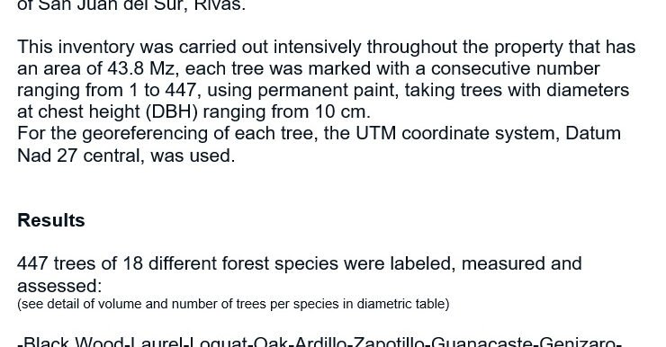 Tree inventory en