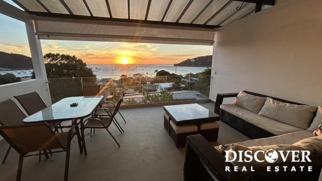 1 Triplex 1 patio look W sunset