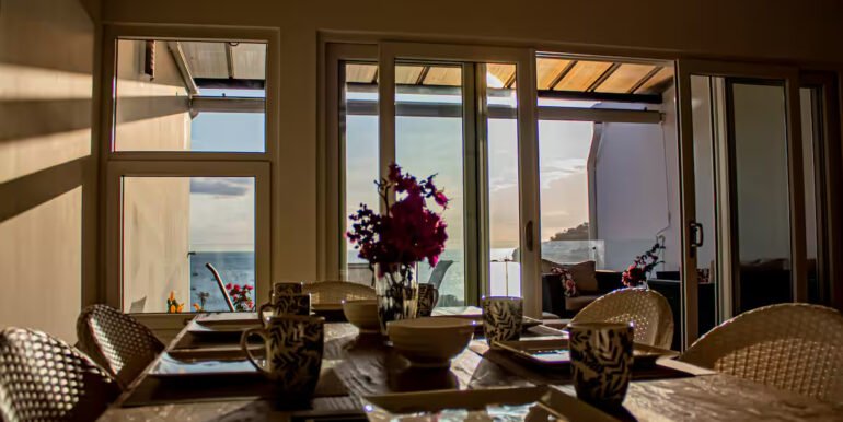 4 Triplex 2 Din table look west late afternoon